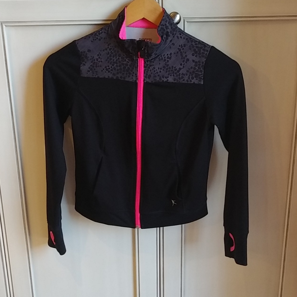Danskin Now Black Running Jacket Size  M (7-8)